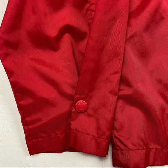 Eddie Bauer Red Full Zip Nylon Jacket Size Medium - Picture 4 of 9